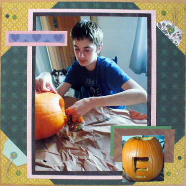 DS1 carving pumpkin