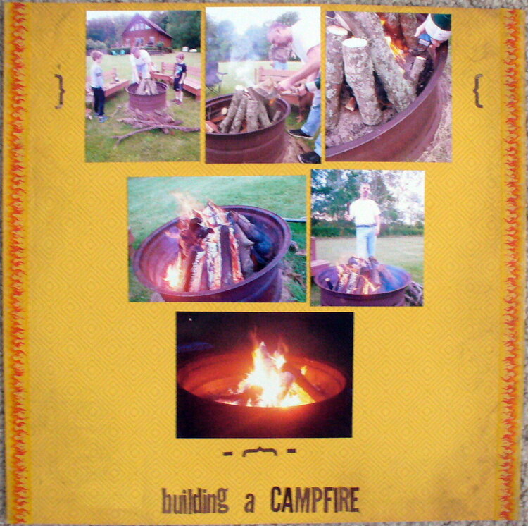 building a campfire