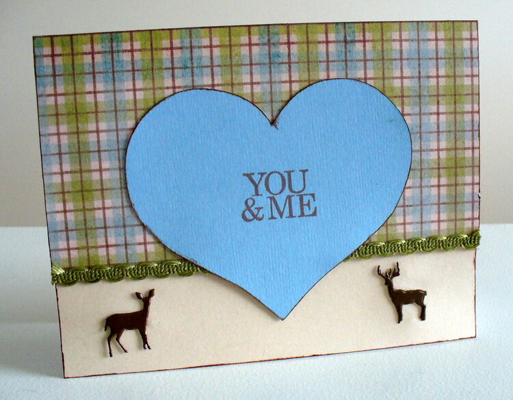 You and Me deer card