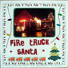 Fire truck Santa