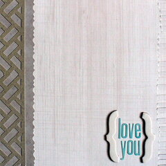 Grey Love you card