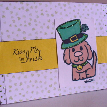 Irish Dog card