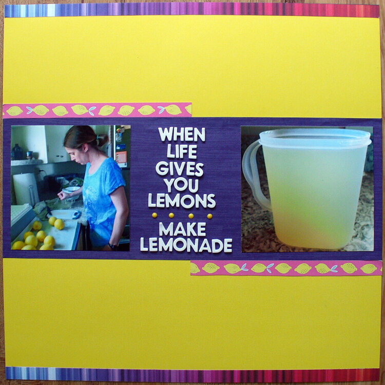 making lemonade