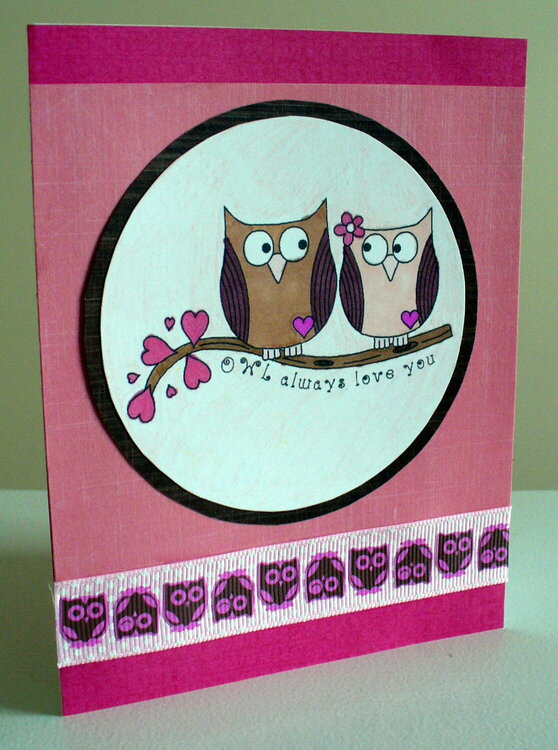 &#039;Owl always love you&#039; card