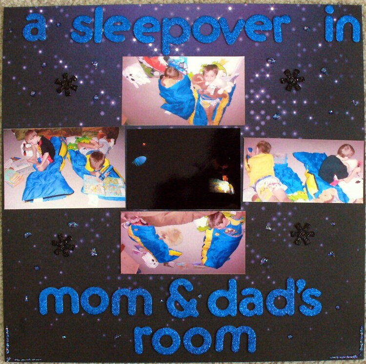 sleepover in m&amp;d room