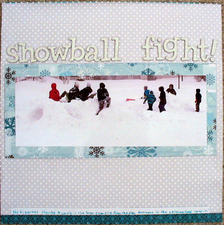 snowball fight!