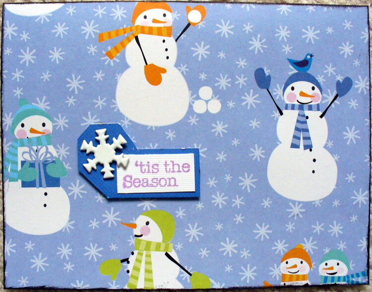 Snowman card 1