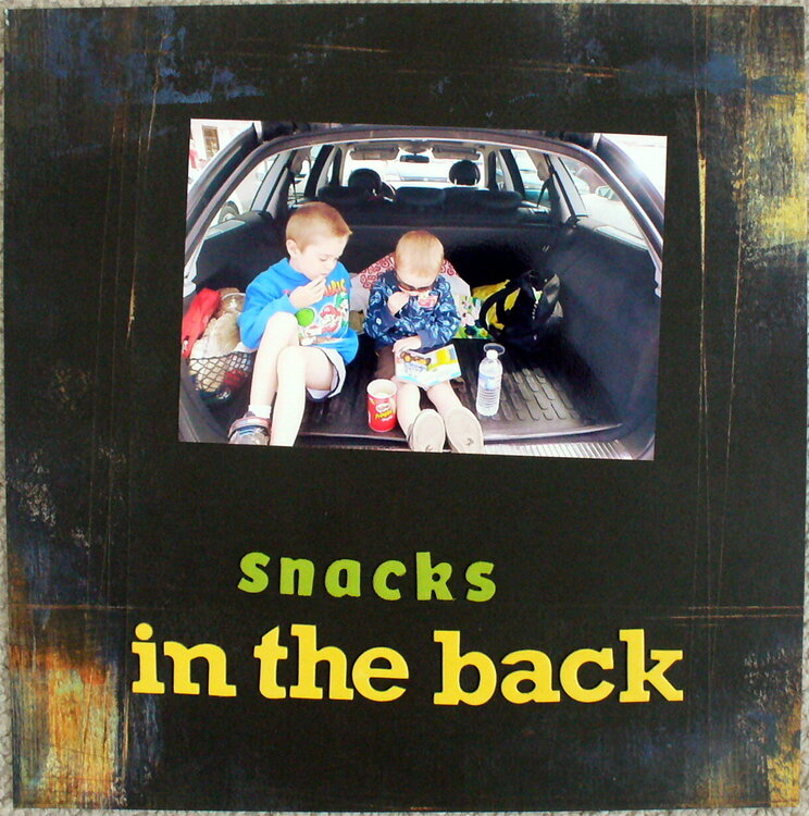 snacks in the back