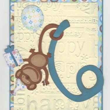 Monkey trouble card