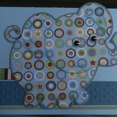 Boy elephant card