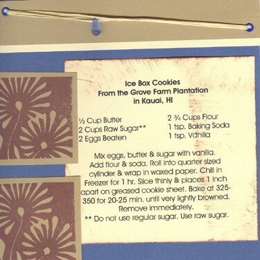 Ice box Cookies Recipe