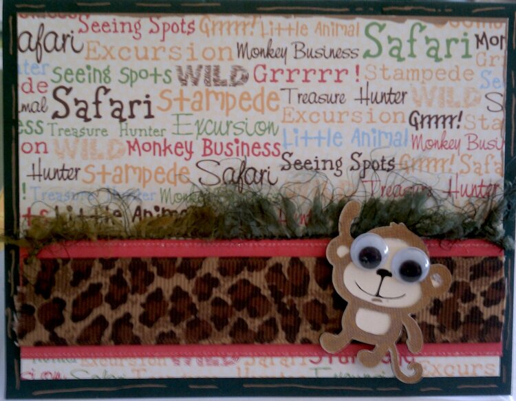 Safari Baby shower card