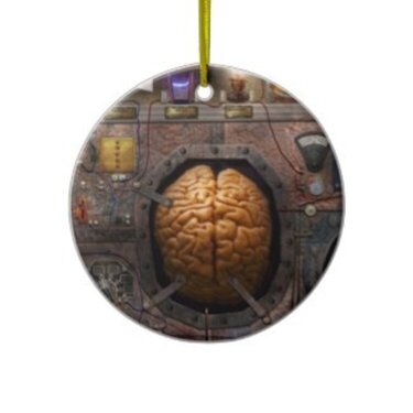 Steampunk Brain Charm