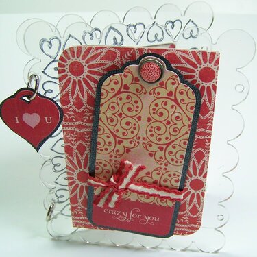 &quot;Love Notes&quot; Acrylic Valentine&#039;s Day Card