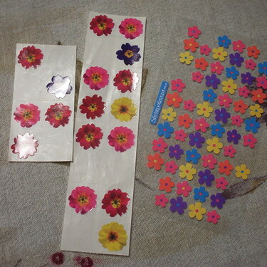 assorted flower stickers for trade