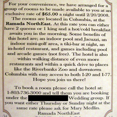 hotel info card