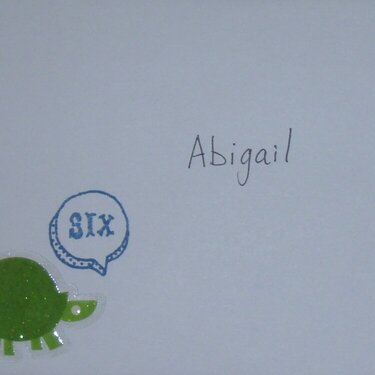 Turtle Card envelope
