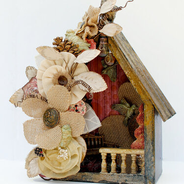 &quot;Prima&quot; Altered Metal Bird House Frame...with Video