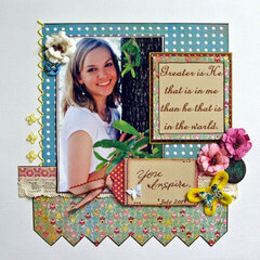 Greater is He...My Scrapbook Nook's July Kit...