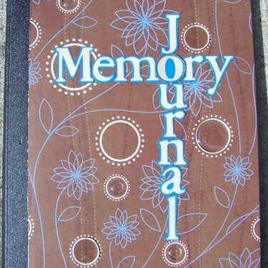Brown-Blue Memory Journal