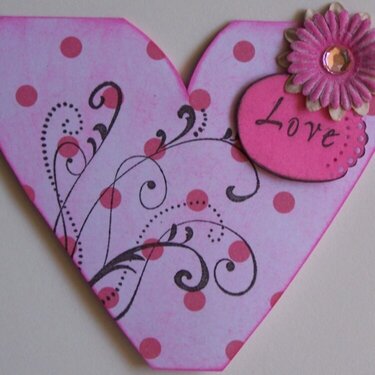 Heart Shaped Love Card