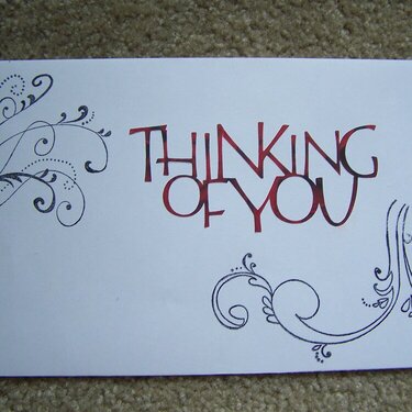 Thinking of you envelope