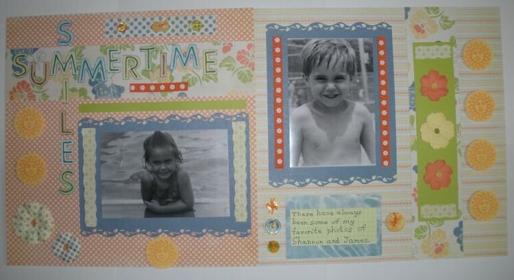 Summertime Smiles - double page LO