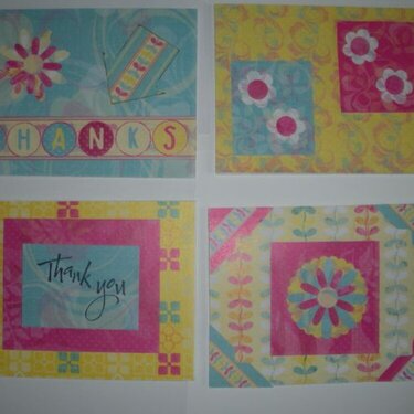 Thank You Cards - Set 1