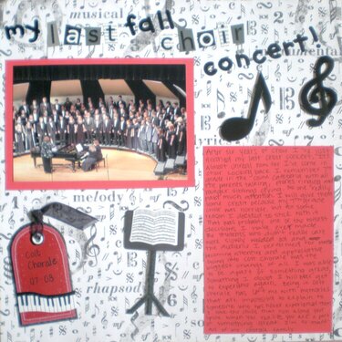 My Last Fall Choir Concert