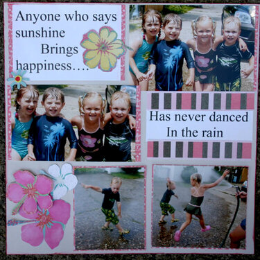 Anyone who says sunshine brings happiness...has never danced in the rain  Part 1