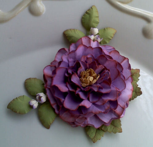 Handmade Flower Spray - Purple