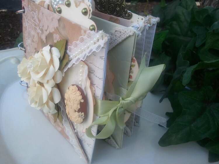 Vintage Rose - OOAK Pocket Mini Album