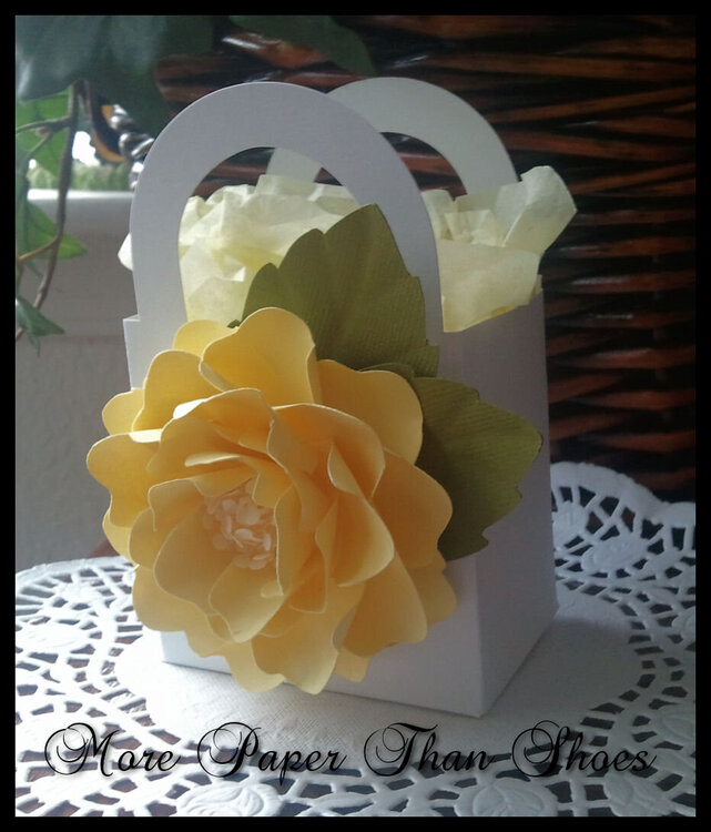 Party Favor - Yellow Handmade Paper Flowers