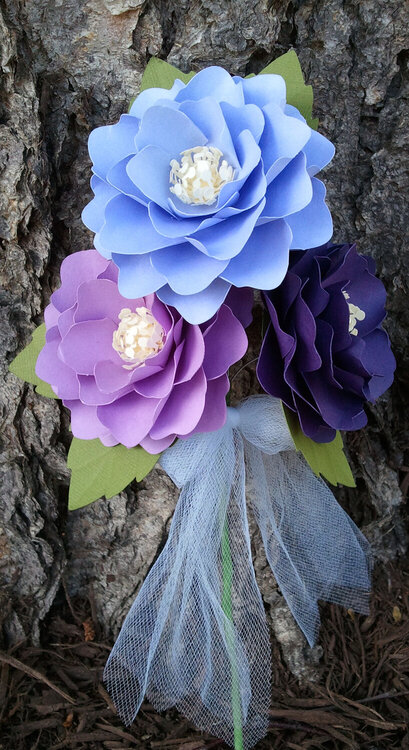 Royal Purple - Purple - Lavender Set - Bridesmaid Bouquets