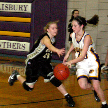 Joni playing basketball