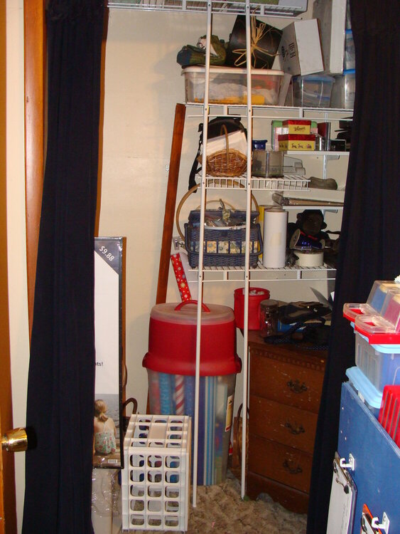 the closet after