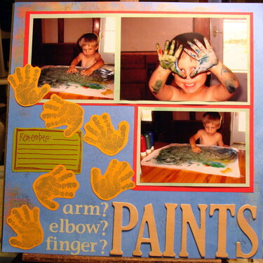 arm? elbow? finger? Paints