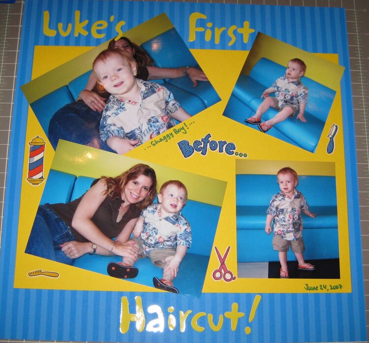 Luke&#039;s First Haircut!