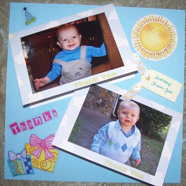 Birthday thank-you cards