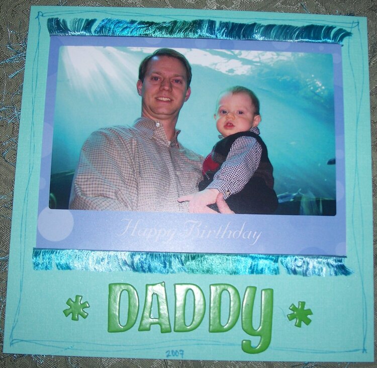 Daddy&#039;s Bday card