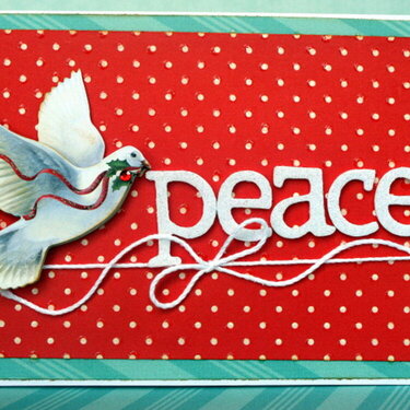 PEACE CHRISTMAS CARD