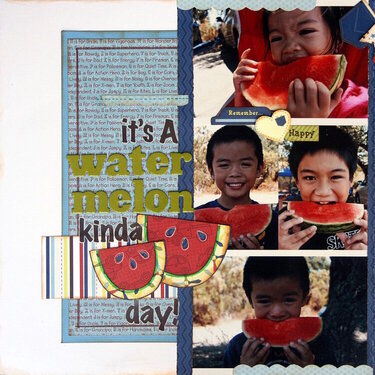 It's A Watermelon Kinda Day Double page