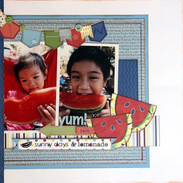 It's A Watermelon Kinda Day Double page