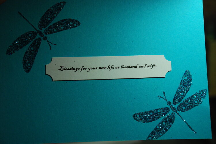 Inside of the dragonfly card