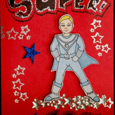 Super boy bday card