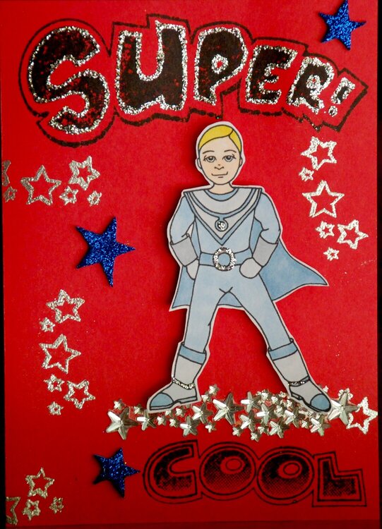 Super boy bday card