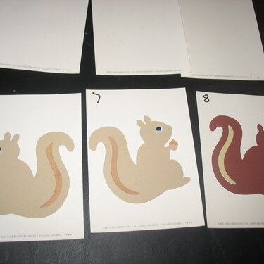 Squirrel Die cuts