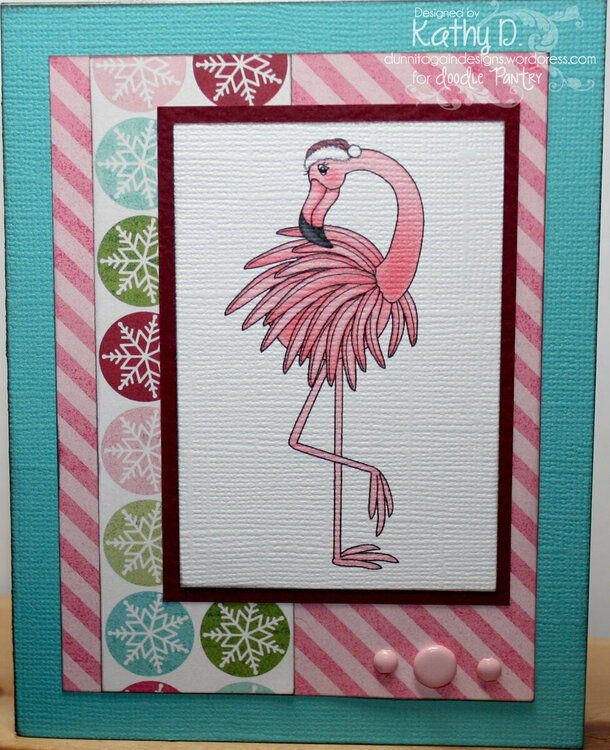 Christmas Flamingo