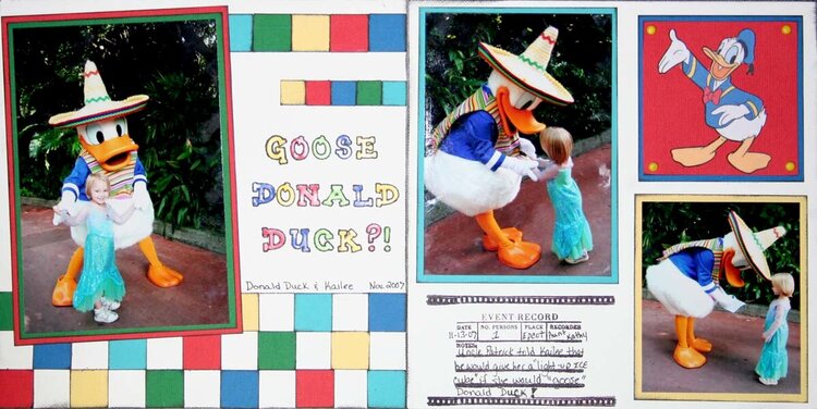 Kailee &amp; Donald Duck