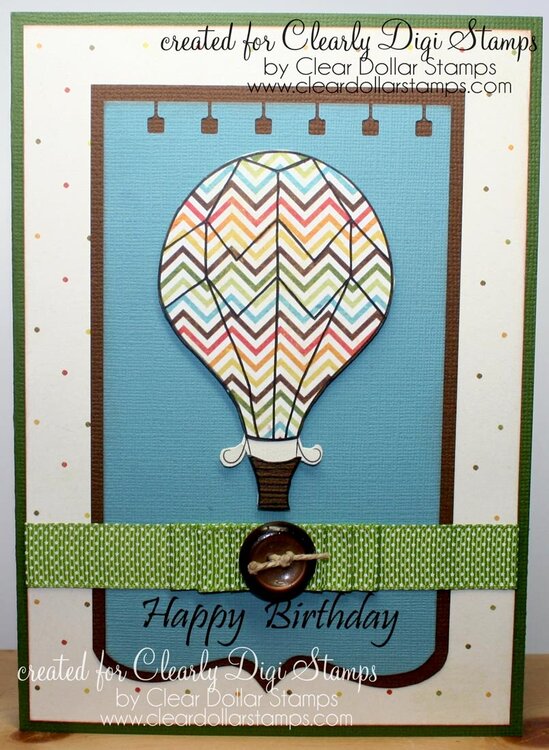 Hot Air Balloon - Happy Birthday